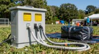 secure outdoor electrical setups