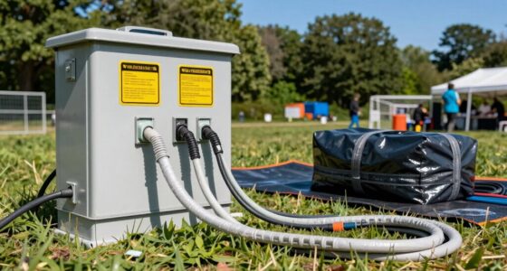 secure outdoor electrical setups