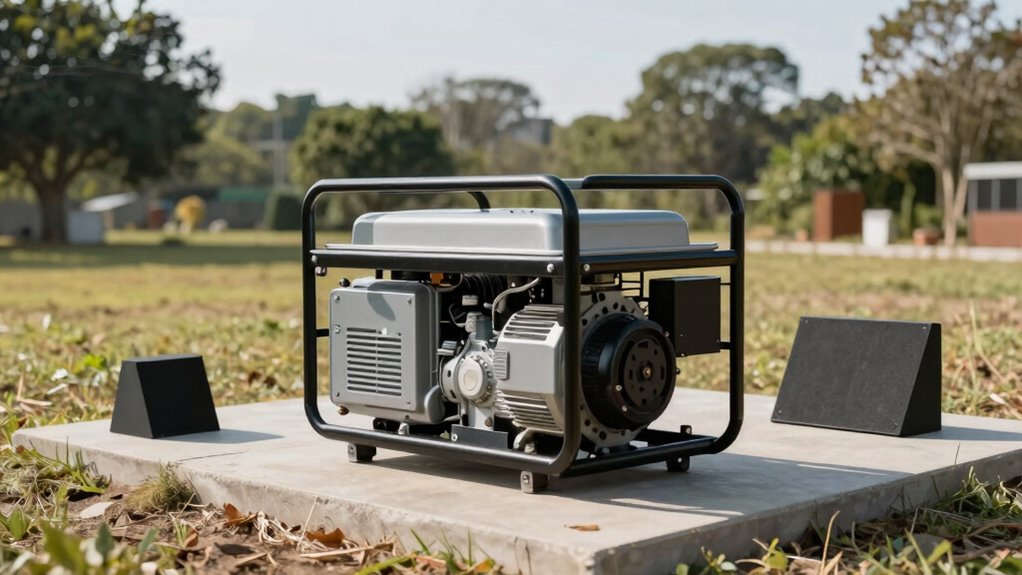 strategic placement minimizes generator noise