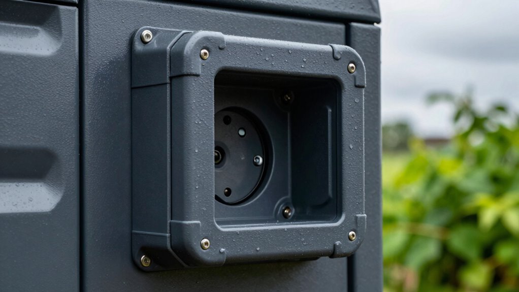 weatherproof electrical connection protection