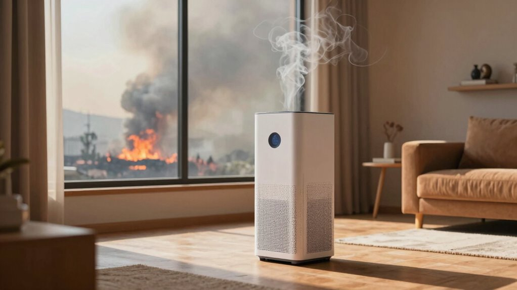 wildfire smoke indoor filtration