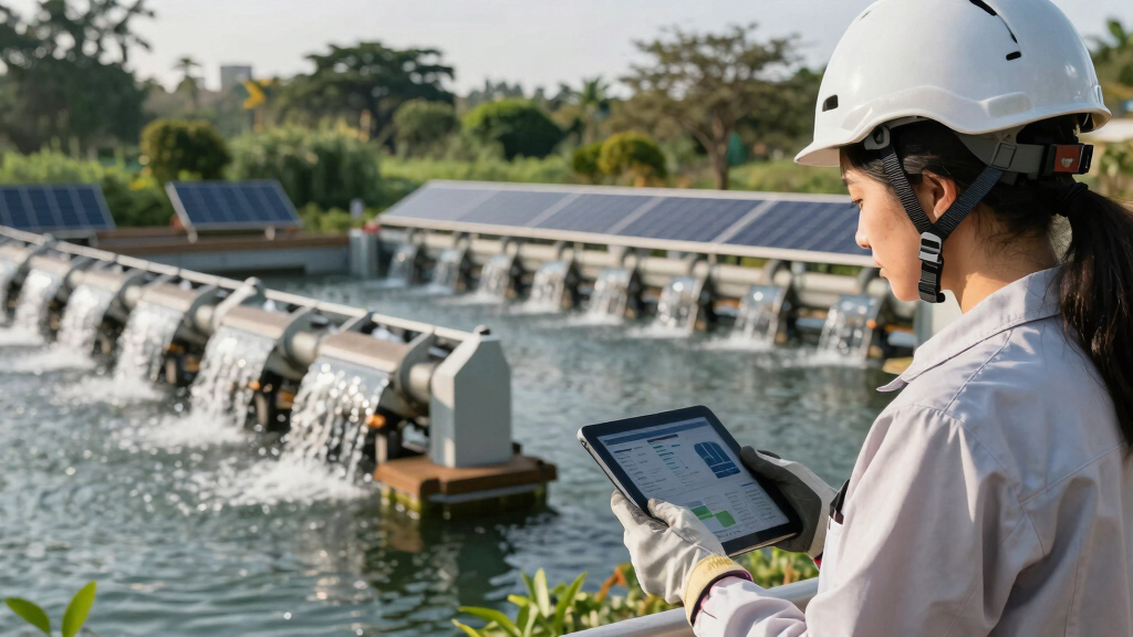 baobab-inspired floating waterfall power plant generates renewable energy off madagascar