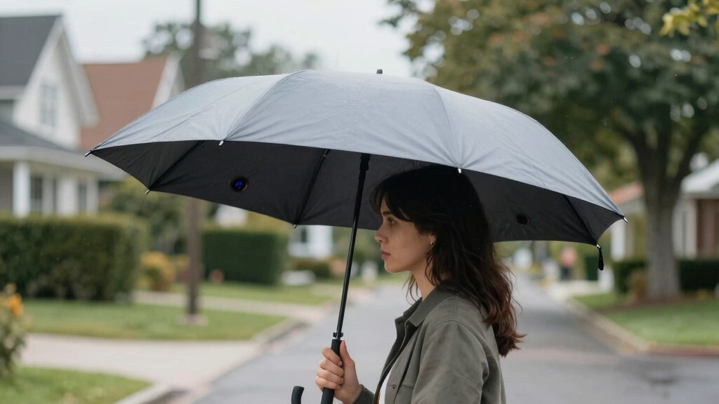 Autonomous Flying Umbrella Follows And Shields Users From Rain And Sunlight
