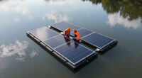 Floating Solar Array Installed On Ohio Village Reservoir