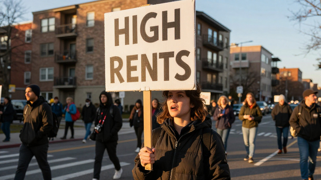 Protest Against High Rents Ahead Of Berlin Election