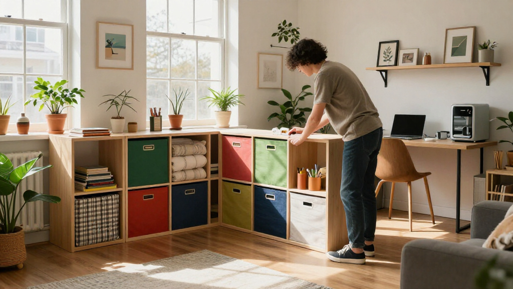 She Used IKEA Storage To Make Her Studio Feel Like A One-Bedroom