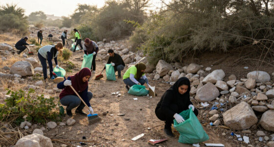While Riyadh Slept, 120 Volunteers Were Cleaning Wadi Sulay At 3AM - Lovin.co