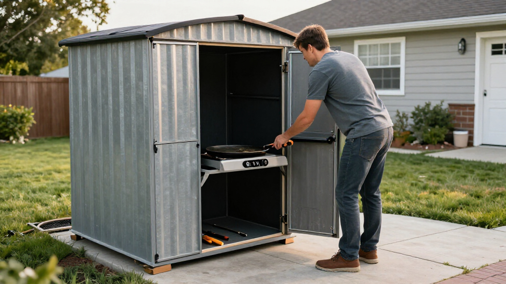 Say Goodbye To Basic Blackstone Griddle Storage With An Affordable Home Depot Hack